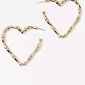 Lilly Pulitzer Gold Heart-Shaped Earrings